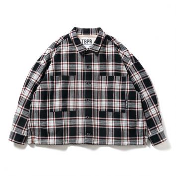 【TIGHTBOOTHPRODUCTION-タイトブースプロダクション】PLAID FLANNEL JKT【BLK】