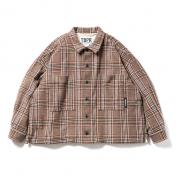【TIGHTBOOTHPRODUCTION-タイトブースプロダクション】PLAID FLANNEL JKT【BROWN】