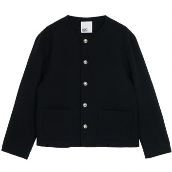 【GDC-ジーディーシー】Collarless Jacket【BLK】