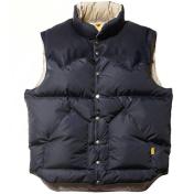 【STANDARD CALIFORNIA-スタンダード カリフォルニア】Rocky Mountain Featherbed / SD Down Vest【NAVY】