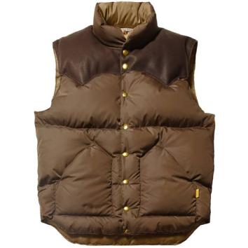 【STANDARD CALIFORNIA-スタンダード カリフォルニア】Rocky Mountain Featherbed / SD Down Vest【BRWN】