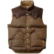 【STANDARD CALIFORNIA-スタンダード カリフォルニア】Rocky Mountain Featherbed / SD Down Vest【BRWN】