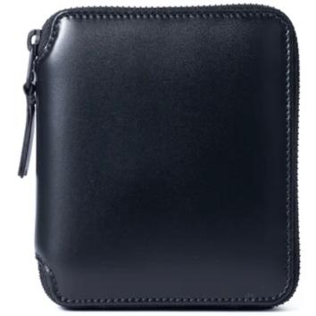 【Wallet COMME des GARCONS-ギャルソン ウォレット】VERY BLACK LEATHER LINE WALLET【Middle】