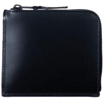 【Wallet COMME des GARCONS-ギャルソン ウォレット】VERY BLACK LEATHER LINE WALLET【Small】