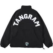 【TANGRAM-タングラム】GOLF CLUB FLEECE REVERSIBLE JACKET【BLK】
