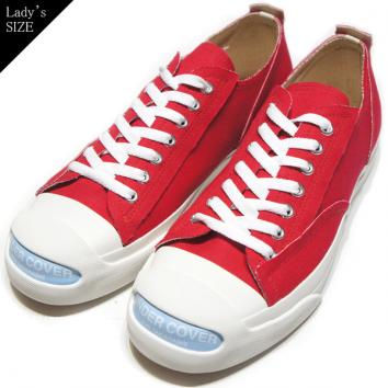【UNDERCOVER-アンダーカバー】キャンバスロゴスニーカー_WOMENS【RED】