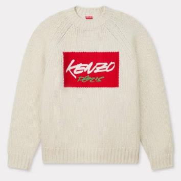 【KENZO-ケンゾー】'Kenzo x Futura 2000' ウール ジャンパー