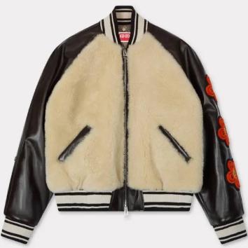 【KENZO-ケンゾー】【UNISEX】'Kenzo x Futura 2000' シアリング バーシティ ジャケット