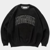 【TIGHTBOOTHPRODUCTION-タイトブースプロダクション】COLLEGE SWEATER【BLK】