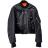 【TheSoloist-ソロイスト】two-way cropped bomber jacket.