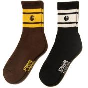【STANDARD CALIFORNIA-スタンダード カリフォルニア】SD Sports Socks-2P Type-2【BLK/BRW】