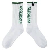 【TANGRAM-タングラム】ASSEMBLE LOGO CREW SOX【GRN】