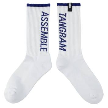 【TANGRAM-タングラム】ASSEMBLE LOGO CREW SOX【NAVY】