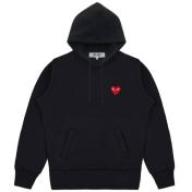 【PLAY COMME des GARCONS】SWEATSHIRT RED EMBLEM RED HEART【BLK】