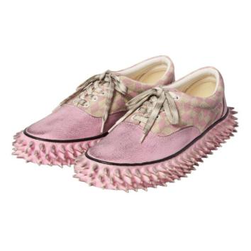 【doublet/ダブレット】DIRTY SPIKE CANVAS SNEAKER【PINK】