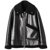 【TheSoloist-ソロイスト】faux mouton flight jacket.