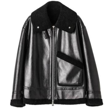 【TheSoloist-ソロイスト】faux mouton flight jacket.