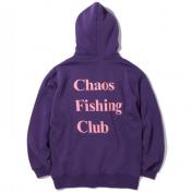 【Chaos Fishing Club-カオスフィッシングクラブ】PUFF LOGO HOODIE【PRPL】