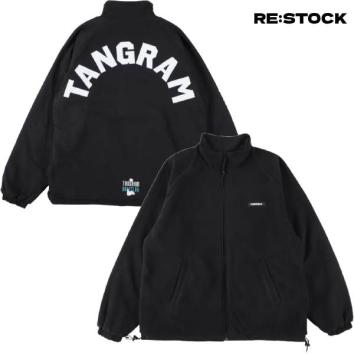 【TANGRAM-タングラム】GOLF CLUB FLEECE REVERSIBLE JACKET【BLK】