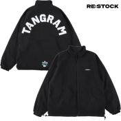 【TANGRAM-タングラム】GOLF CLUB FLEECE REVERSIBLE JACKET【BLK】