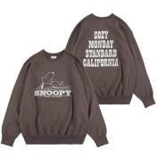 【STANDARD CALIFORNIA-スタンダード カリフォルニア】SNOOPY / SD Cozy Monday Crew Sweat【BLK】