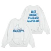 【STANDARD CALIFORNIA-スタンダード カリフォルニア】SNOOPY / SD Cozy Monday Crew Sweat【WHT】